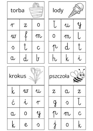 Pokoloruj odpowiednie kwadraty